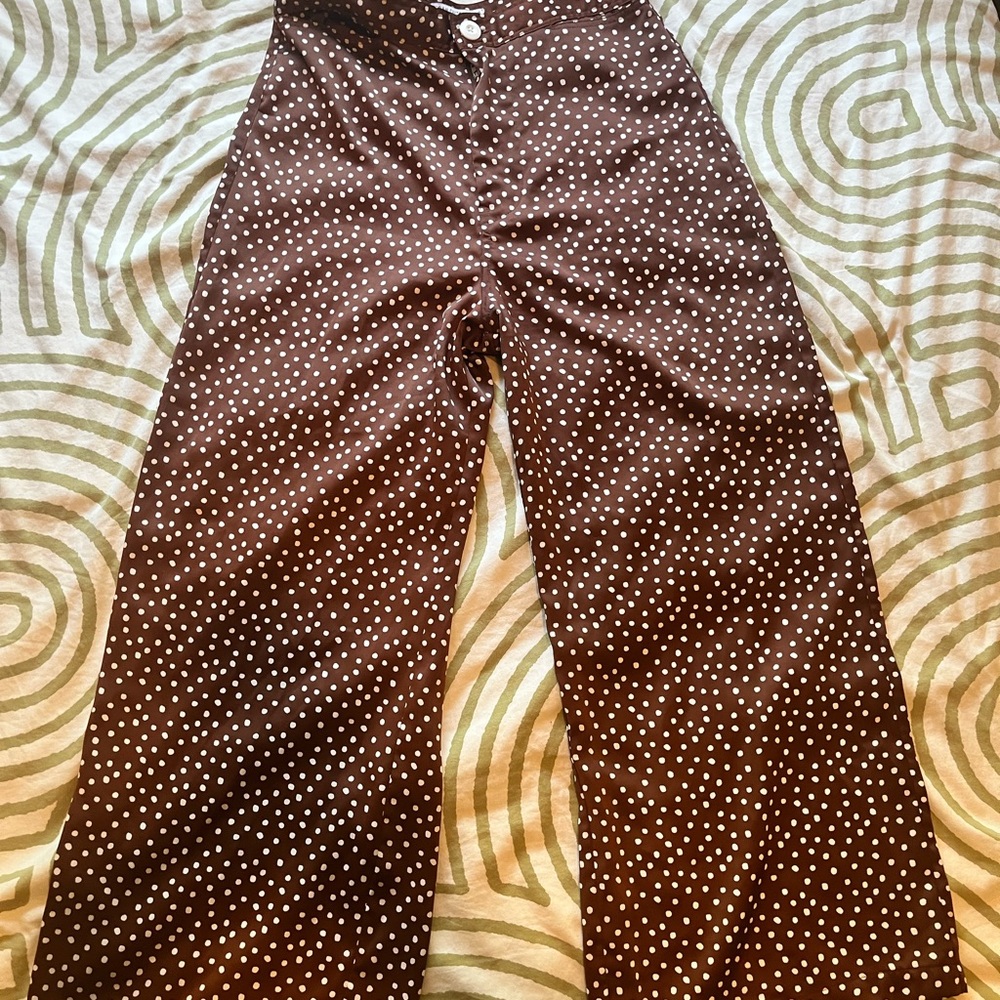 Urban Outfitters Brown Polka Dot Bottoms
